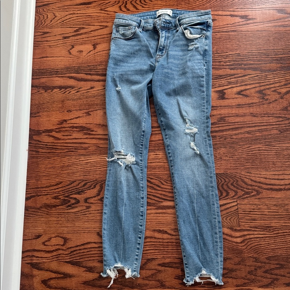 Abercrombie & Fitch Blue Skinny Jeans